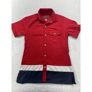 Kith Red, White, and Blue Casual Button Down Shirt
